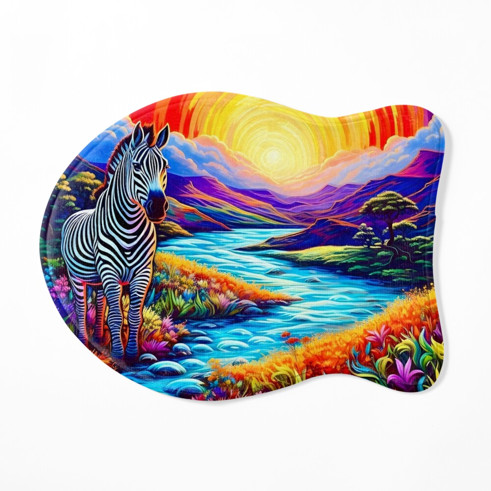 Rainbow Zebra Book Panel - 016542320582