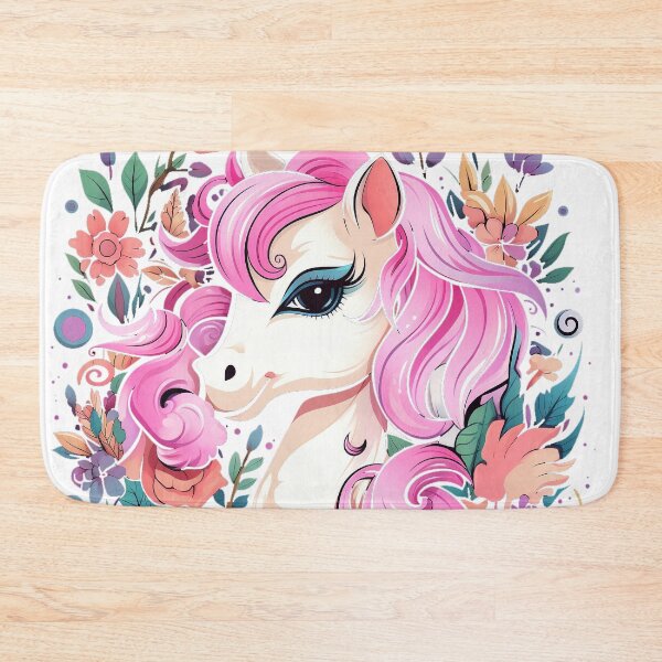 Item preview, Cute pony and flowers with white background designed and sold by FlyingRaven1.