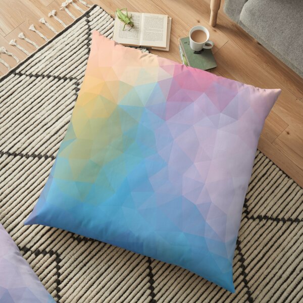 "Beautiful day" geometric design Floor Pillow
