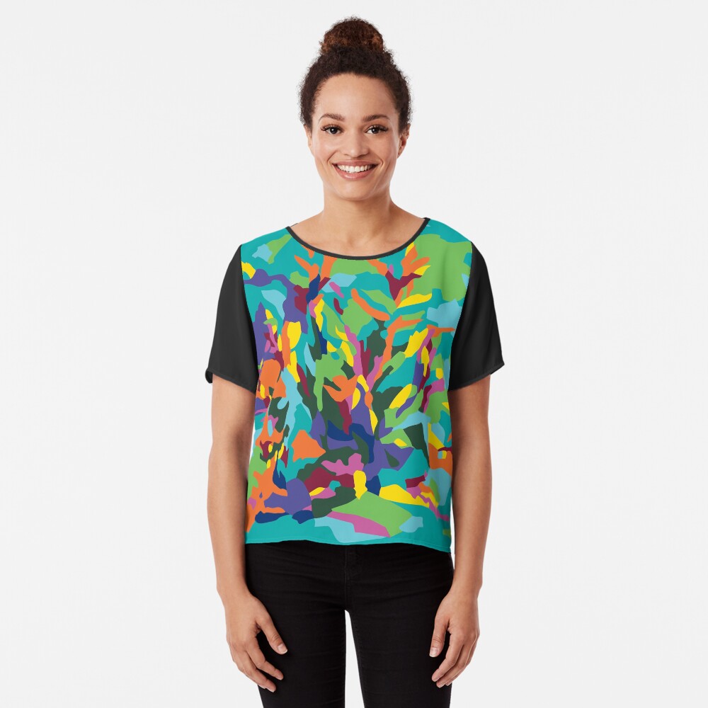 Tropic Paradise Chiffon Top