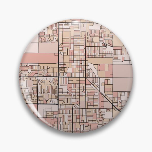 Item preview, Oxnard Map Pattern in Soft Pink Pastels designed and sold by PatternMaps.