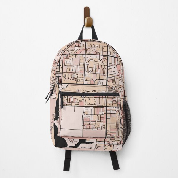 Item preview, Oxnard Map Pattern in Soft Pink Pastels designed and sold by PatternMaps.