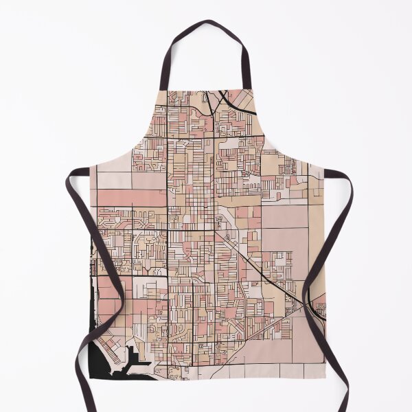 Item preview, Oxnard Map Pattern in Soft Pink Pastels designed and sold by PatternMaps.