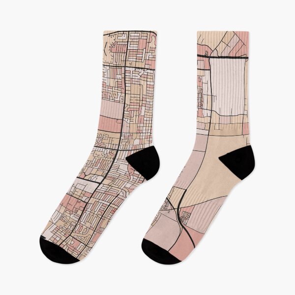 Item preview, Oxnard Map Pattern in Soft Pink Pastels designed and sold by PatternMaps.