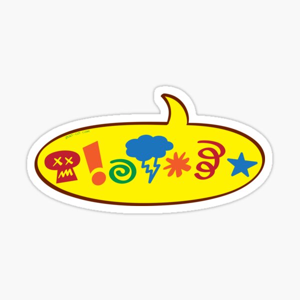 Take with you the right to say bad words Sticker