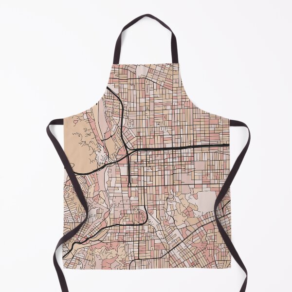 Artikelvorschau, Pasadena-Kartenmuster in zartrosa Pastelltönen entworfen und verkauft von PatternMaps.