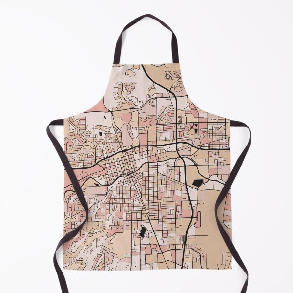 Item preview, Reno Map Pattern in Soft Pink Pastels designed and sold by PatternMaps.