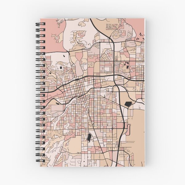 Item preview, Reno Map Pattern in Soft Pink Pastels designed and sold by PatternMaps.