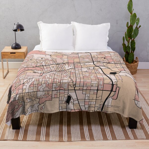 Item preview, Reno Map Pattern in Soft Pink Pastels designed and sold by PatternMaps.