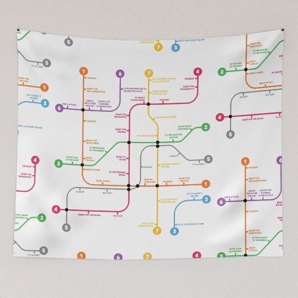 Item preview, u2 zoostation metro map designed and sold by clad63.