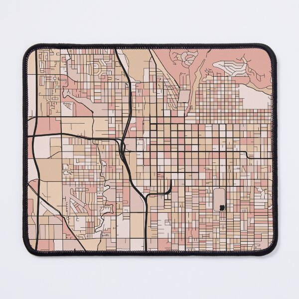Item preview, Salt Lake City Map Pattern in Soft Pink Pastels designed and sold by PatternMaps.