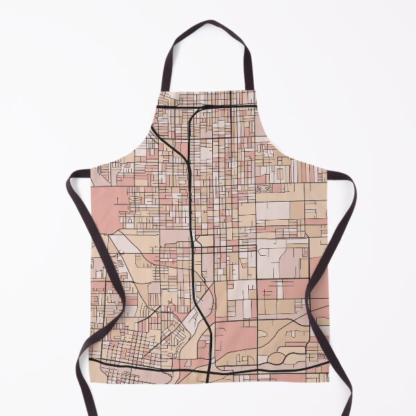 Item preview, San Bernardino Map Pattern in Soft Pink Pastels designed and sold by PatternMaps.