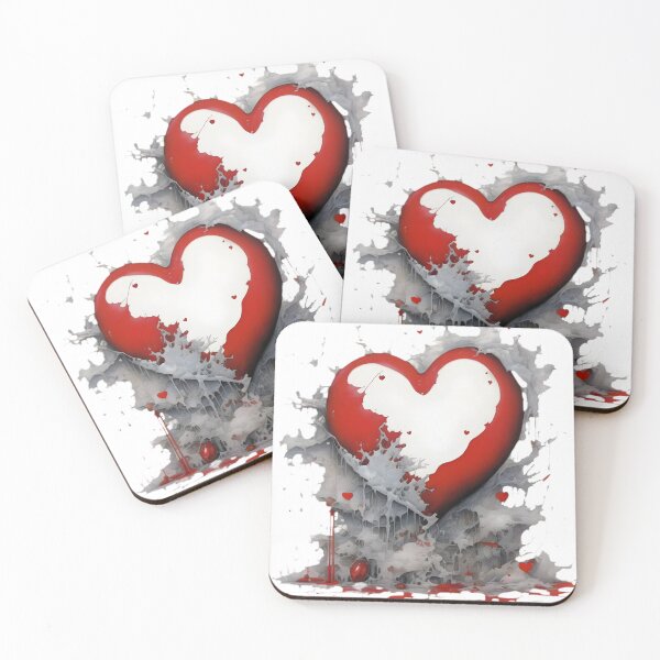 Item preview, Abstract symbol of heartbreak from love.  designed and sold by Pram106.