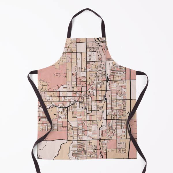 Item preview, Scottsdale Map Pattern in Soft Pink Pastels designed and sold by PatternMaps.