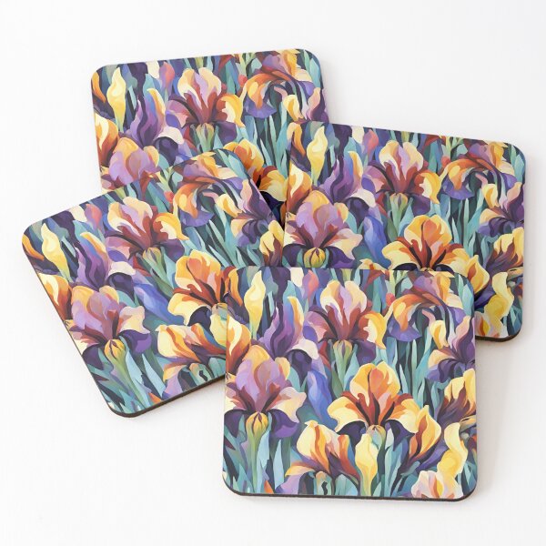 Item preview, Abstract Colorful Irises Pattern designed and sold by calibrit.