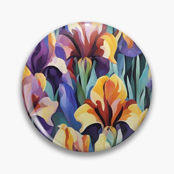 Item preview, Abstract Colorful Irises Pattern designed and sold by calibrit.