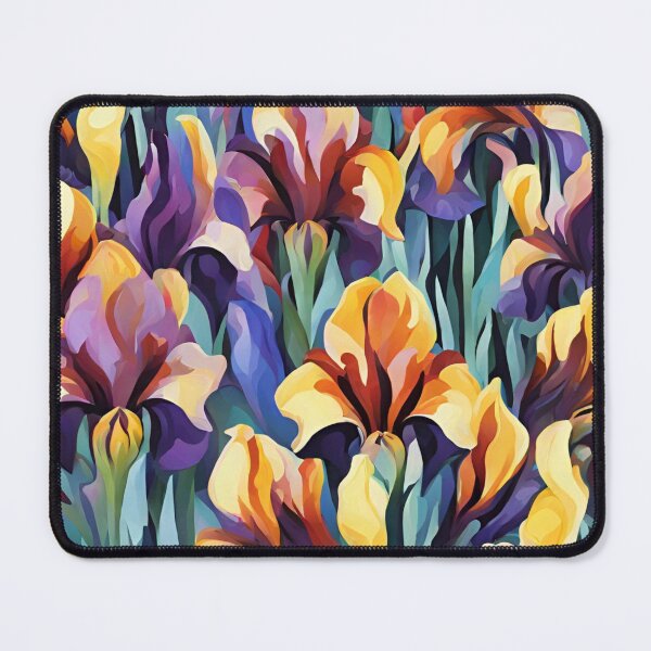 Item preview, Abstract Colorful Irises Pattern designed and sold by calibrit.
