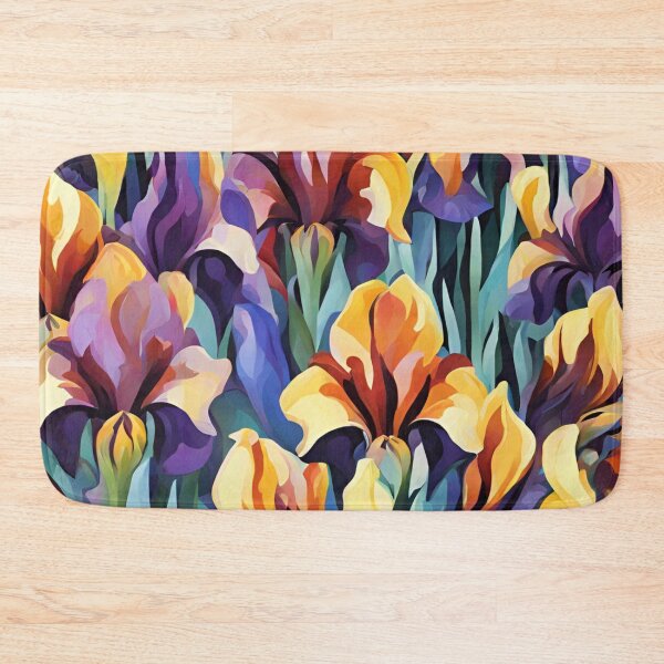Item preview, Abstract Colorful Irises Pattern designed and sold by calibrit.