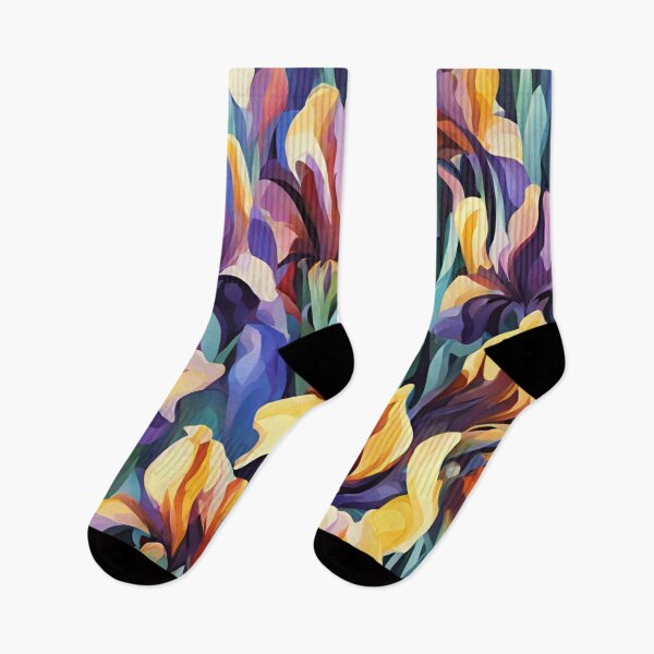 Item preview, Abstract Colorful Irises Pattern designed and sold by calibrit.