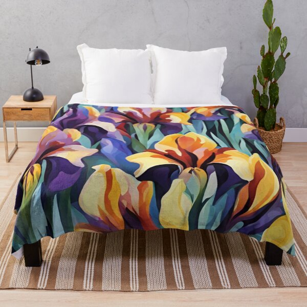 Item preview, Abstract Colorful Irises Pattern designed and sold by calibrit.