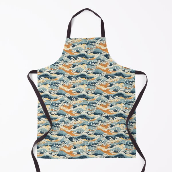 Item preview, Hokusai inspired bark cloth print 02 designed and sold by okeyjet.