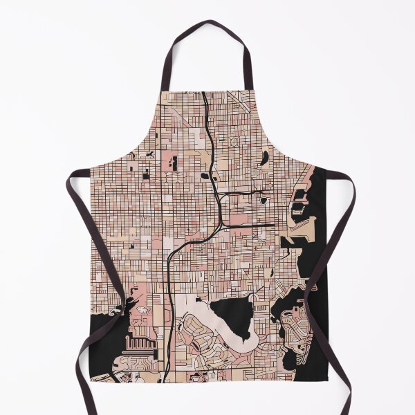 Item preview, St. Petersburg Map Pattern in Soft Pink Pastels designed and sold by PatternMaps.