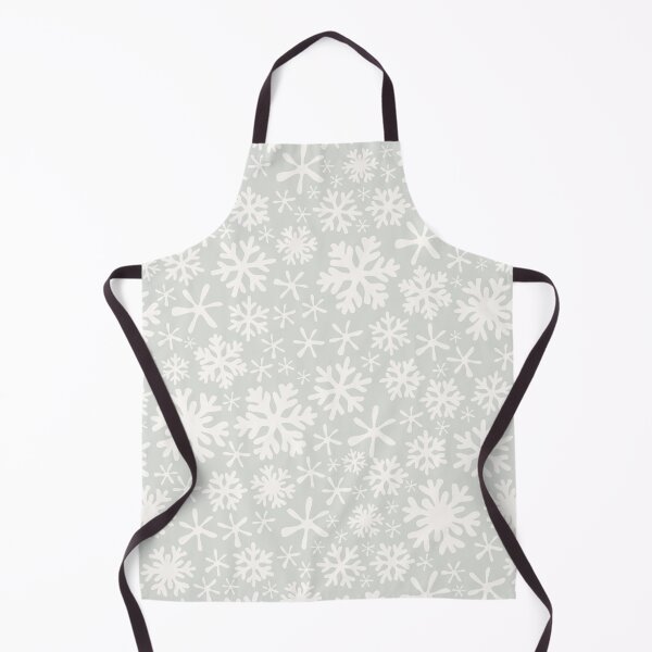 Item preview, Silver Christmas snowflakes on white grey snow winter wonderland designed and sold by blomastudios.