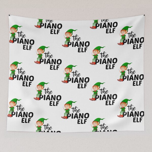 Item preview, the Piano Elf funny Christmas gift         designed and sold by Gregnystron.