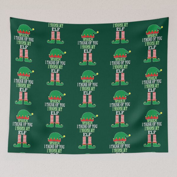 Item preview, When I think of You I touch my Elf - Funny Music Christmas Pun    designed and sold by Gregnystron.