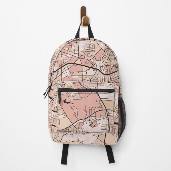 Item preview, Winston-Salem Map Pattern in Soft Pink Pastels designed and sold by PatternMaps.