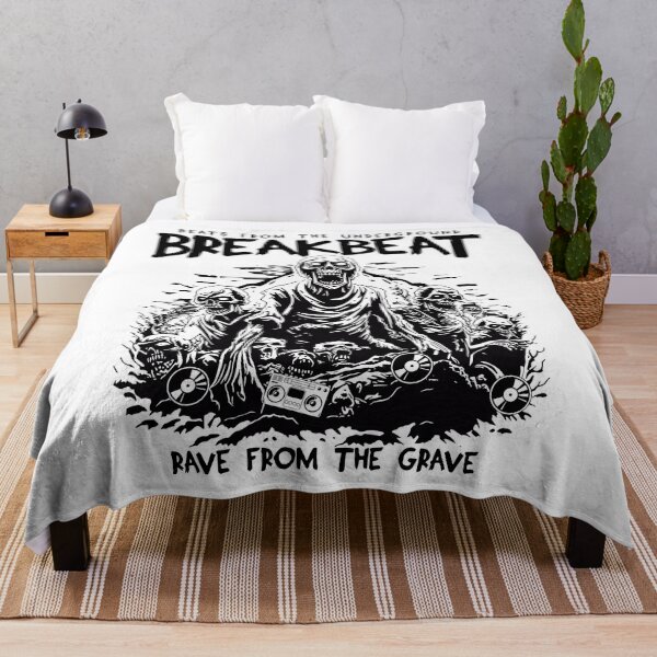 Item preview, BREAKBEAT - Rave de Halloween desde la tumba (negro) designed and sold by Discothreadz.