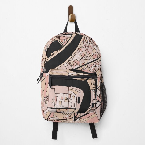 Item preview, Antwerp Map Pattern in Soft Pink Pastels designed and sold by PatternMaps.