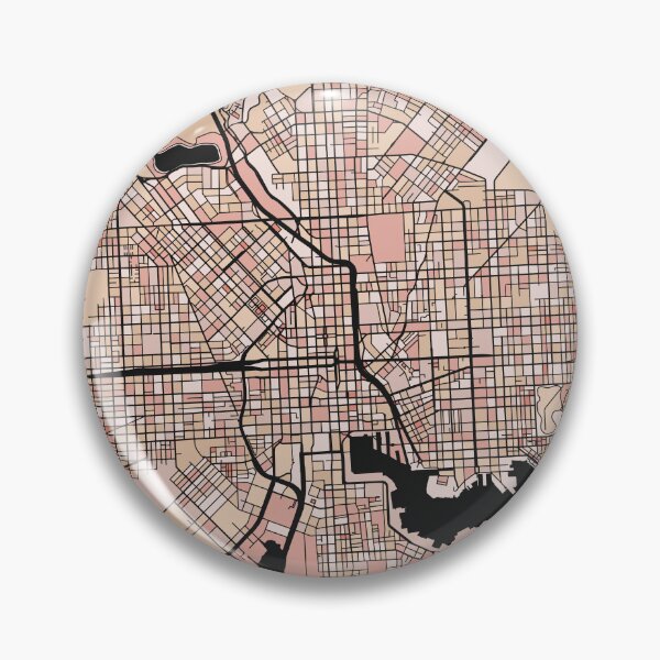 Item preview, Baltimore Map Pattern in Soft Pink Pastels designed and sold by PatternMaps.