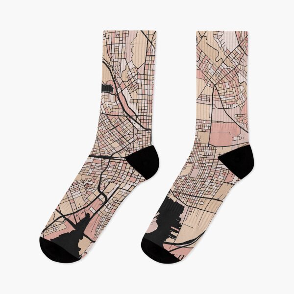 Item preview, Baltimore Map Pattern in Soft Pink Pastels designed and sold by PatternMaps.