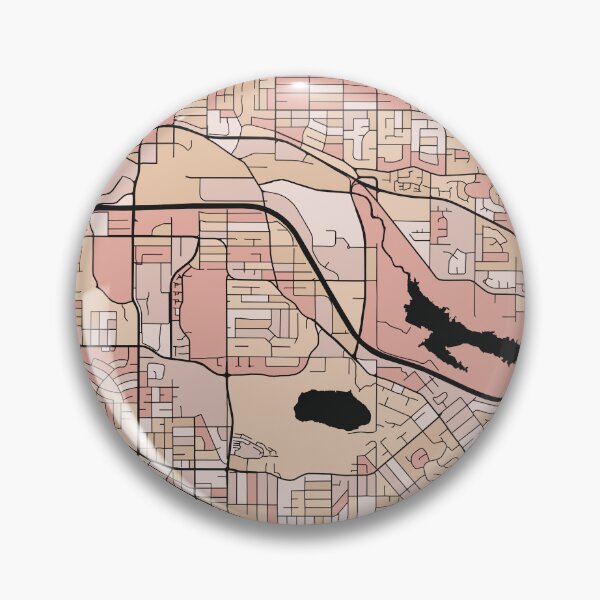 Item preview, Burnaby Map Pattern in Soft Pink Pastels designed and sold by PatternMaps.