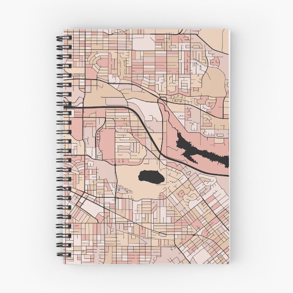 Item preview, Burnaby Map Pattern in Soft Pink Pastels designed and sold by PatternMaps.