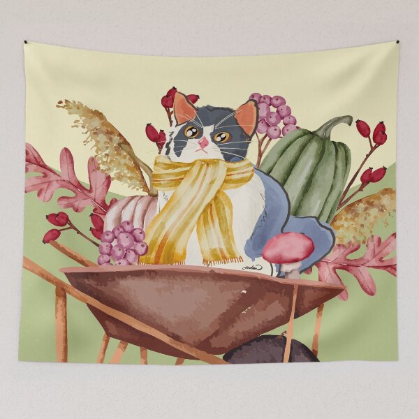 Item preview, Feline Fall Fun designed and sold by MaiZephyr.