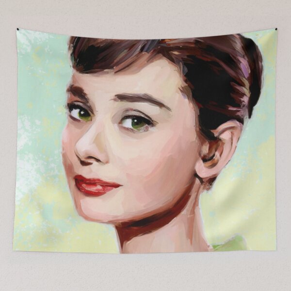 Artikelvorschau, Audrey Hepburn entworfen und verkauft von ArtFactoryAI.