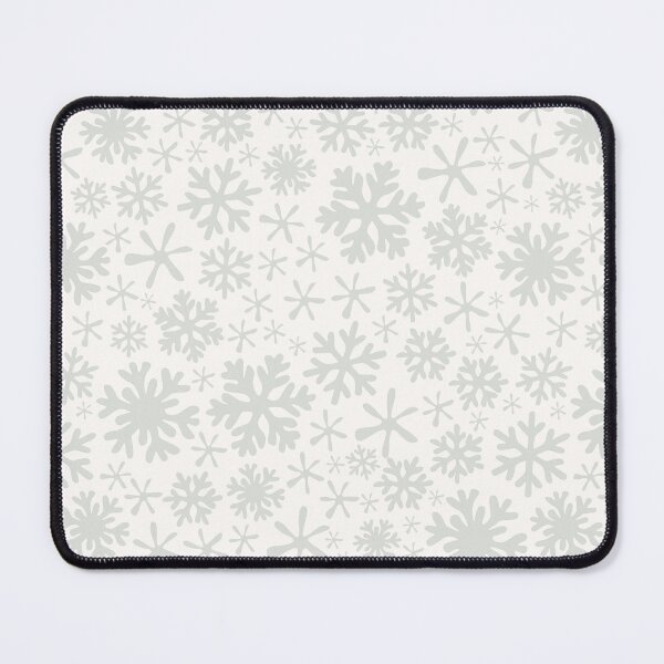 Item preview, Silver Christmas snowflakes white grey snow winter wonderland designed and sold by blomastudios.
