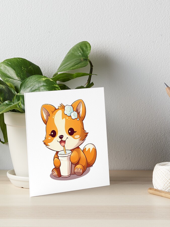 Cute Red Panda Drinking Cup of Coffee Sticker for Sale by eyestetix