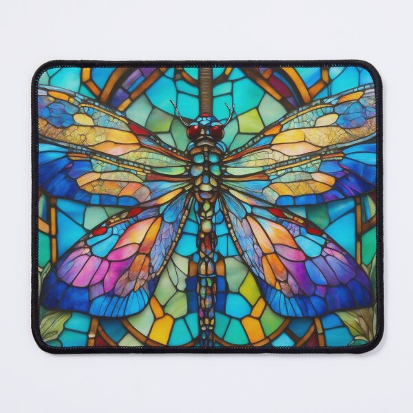 Item preview, Dragonfly Stained Glass Art designed and sold by druidwolfart.
