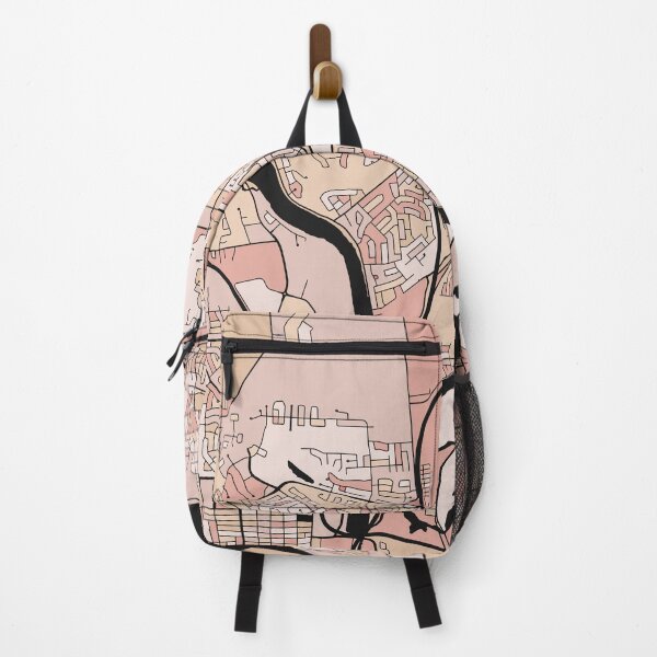 Item preview, Gatineau Map Pattern in Soft Pink Pastels designed and sold by PatternMaps.