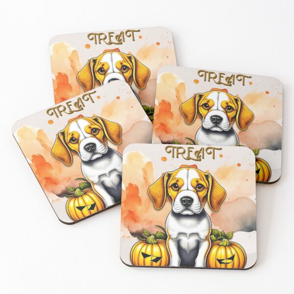 Item preview, Beagles on spooky Halloween designed and sold by Artcollectionus.
