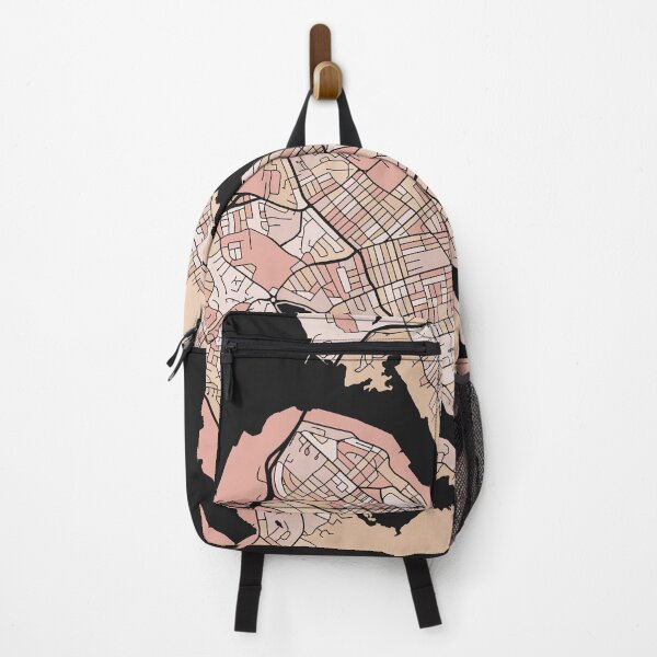 Item preview, Halifax Map Pattern in Soft Pink Pastels designed and sold by PatternMaps.