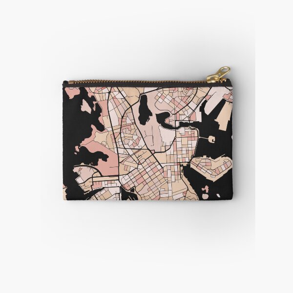 Item preview, Helsinki Map Pattern in Soft Pink Pastels designed and sold by PatternMaps.