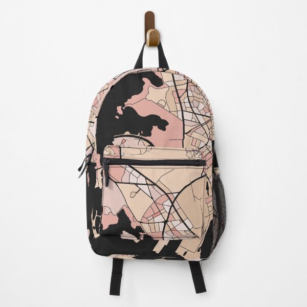 Item preview, Helsinki Map Pattern in Soft Pink Pastels designed and sold by PatternMaps.