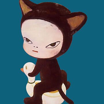 Artwork thumbnail, Funny Gifts Yoshitomo Nara Cat by MaleighaSpruil