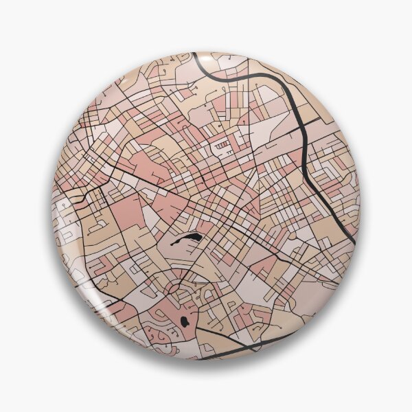 Item preview, Kitchener Map Pattern in Soft Pink Pastels designed and sold by PatternMaps.