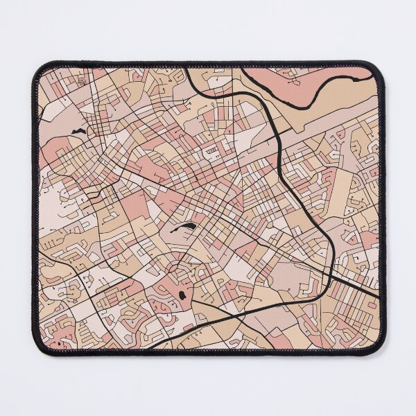 Item preview, Kitchener Map Pattern in Soft Pink Pastels designed and sold by PatternMaps.