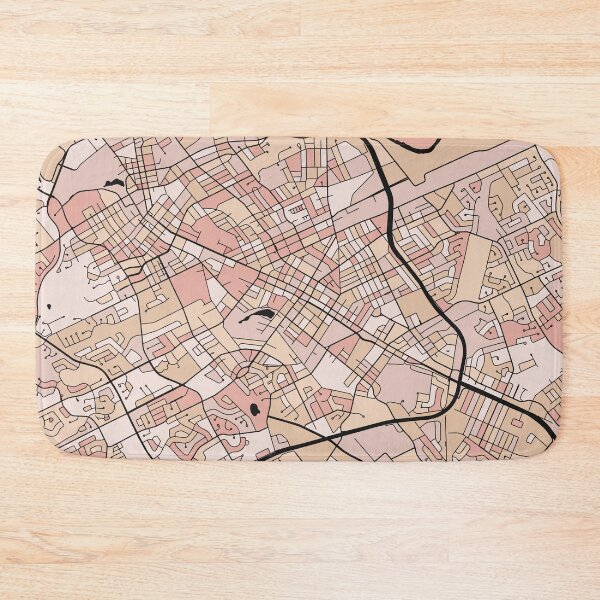 Item preview, Kitchener Map Pattern in Soft Pink Pastels designed and sold by PatternMaps.